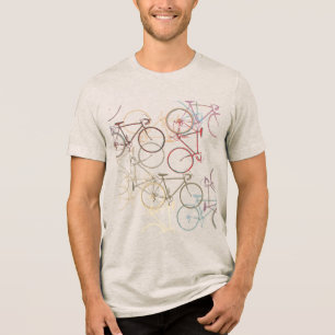 Triblenda Ciclos de bicis que le sobrevuelan la camiseta de 