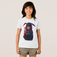Conejo Cyberpunk – Camiseta Infantil Genial de Neo