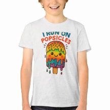 Corro en Popsicles - Colorida camiseta de verano p