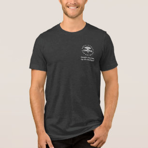Triblenda CRNA ilumina la camiseta de mezcla triple de Perso