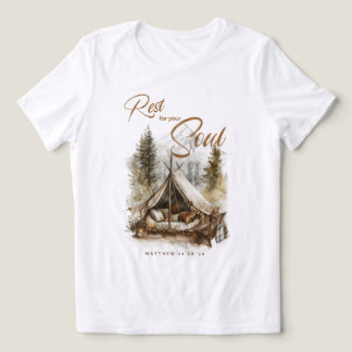 Triblenda Descanse por la camiseta de las mujeres cristianas