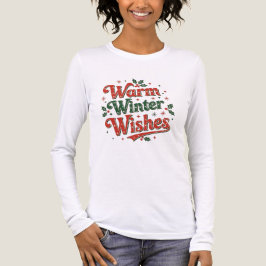 Triblenda Deseos cálidos de invierno camiseta chic minimalis
