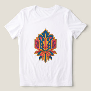 Triblenda Diseño de Alfombra Floral Persa - Camiseta