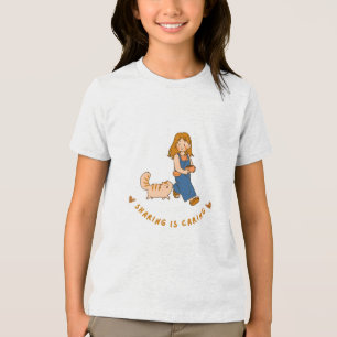 Triblenda diseño de camiseta compartir es cuidar