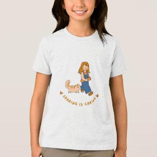 Triblenda diseño de camiseta compartir es cuidar