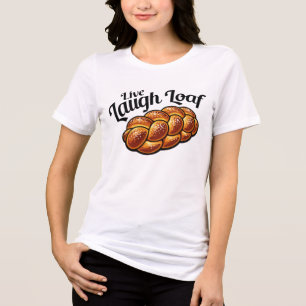 Triblenda diseño de camiseta con cita de pan humorística