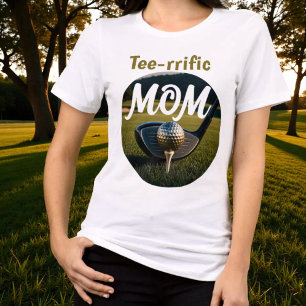 Triblenda Diseño de camiseta con palo de golf y pelota en te