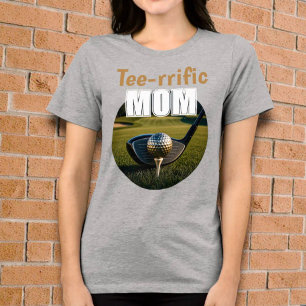 Triblenda Diseño de camiseta con palo de golf y pelota en te