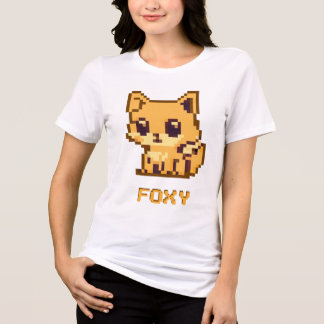 Triblenda Diseño de camiseta de arte de Foxy Pixel