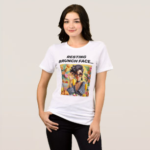 Triblenda Diseño de camiseta de brunch de repuesto.