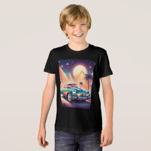 Triblenda diseño de camiseta de coche retro