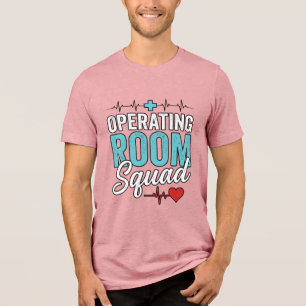 Triblenda Diseño de Camiseta de Enfermera Quirúrgica del Equ