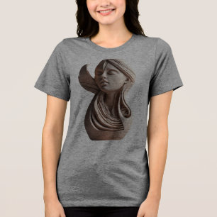 Triblenda "Diseño de camiseta de escultura geométrica 3D"