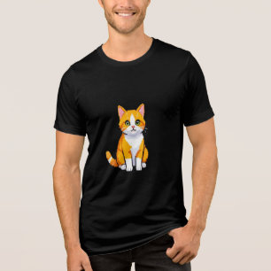 Triblenda "Diseño de camiseta de gato de dibujos animados li