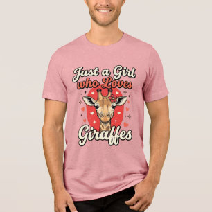 Triblenda Diseño de camiseta de niña vintage amante de la ji