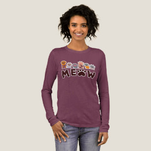 Triblenda Diseño de camiseta de pata de gato linda