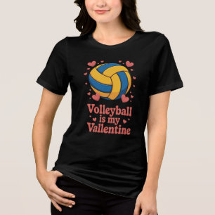 Triblenda Diseño de camiseta de San Valentín de voleibol