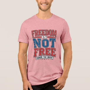 Triblenda Diseño de camiseta de veterano patriota La liberta