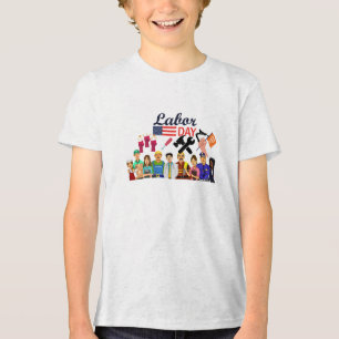 Triblenda diseño de camiseta del día del trabajo