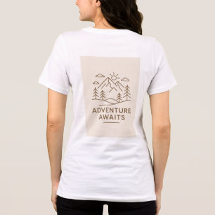 Triblenda Diseño de camiseta Minimal Line-Art “Aventura Espe