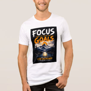 Triblenda Diseño de camiseta motivacional enfócate en tus ob