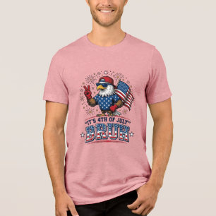 Triblenda Diseño de camiseta patriótica Funny 4th of July Ea