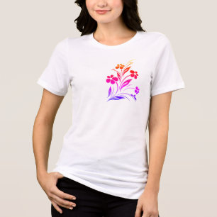 Triblenda Diseño de camiseta suave de estilo casual para muj