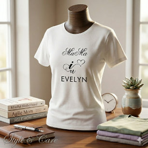 Triblenda Diseño de camiseta triblend simbólico I Love You M