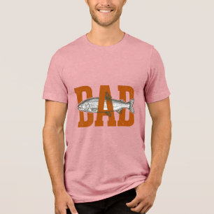 Triblenda Diseño de camiseta vectorial de pesca para papá vi