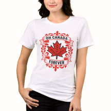 Diseño de camiseta vintage Oh Canadá por siempre