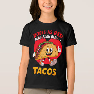 Triblenda Diseño divertido de camiseta de taco para amantes 