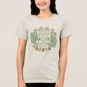 Triblenda Diseño Retro de Camiseta del Club Social de Mamá d