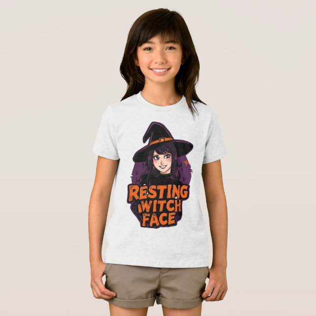 Triblenda Divertida y espeluznante camiseta de Halloween -"D ( Anverso Completo)