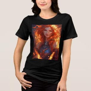 Triblenda Draconiana camiseta de tres mezclas para mujeres g
