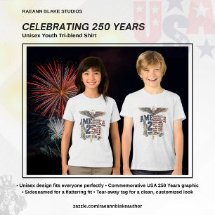 Triblenda EE. UU. Celebrando 250 Años Camiseta Tri-Blend par