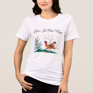 Triblenda El amor es nuestro nido - Camiseta de la pareja de