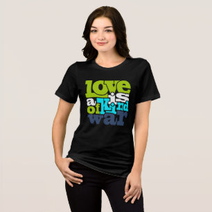 Triblenda El amor es una especie de camiseta retro triple me