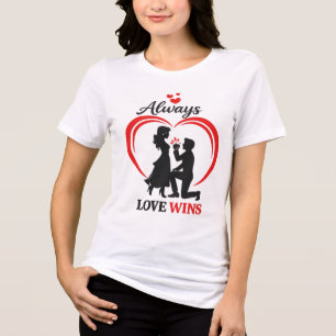 Triblenda El Amor Gana – Camiseta suave de tri-blend para Sa