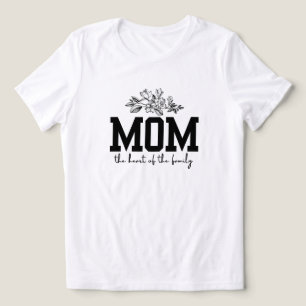 Triblenda El corazón de la camiseta del Día de la Madre fami