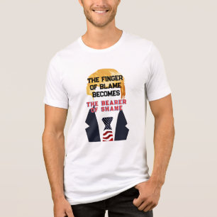 Triblenda El Dedo De La Culpa De La Camiseta Trump