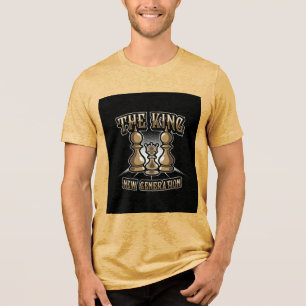 Triblenda "El Rey: Camiseta inspirada en el ajedrez de Nueva