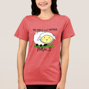 Triblenda El SEÑOR es mi pastor Salmo 23 Camiseta Infantil- 