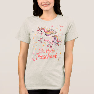 Triblenda Elegantes mujeres de vuelta a la camiseta escolar