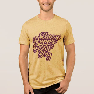 Triblenda ELIGE FELIZ Bella + Canvas Camiseta Tri-blend
