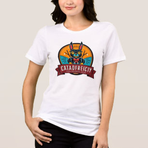 Triblenda Emblema de conejo de medianoche – Camiseta retro d