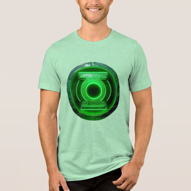 Triblenda Emblema del poder de la linterna verde camiseta gr (Anverso)