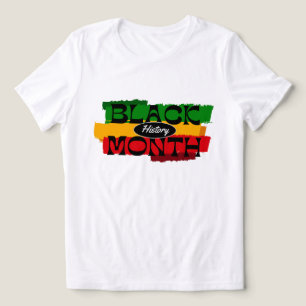 Triblenda Empoderar y educar camiseta del mes de la historia