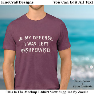 Triblenda En Mi Defensa Divertida Razón Tendenza de Camiseta