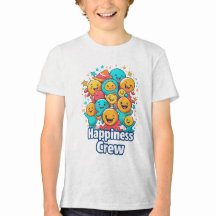 Equipo de Felicidad - Camiseta Juvenil Cute Smiley