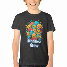 Equipo de Felicidad - Camiseta Juvenil Cute Smiley